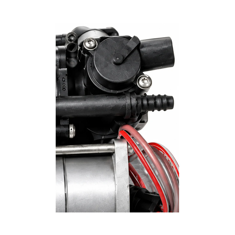 AI illustration: Rolls-Royce Air Suspension Compressor 37206886059 / 37206850319 — component detail